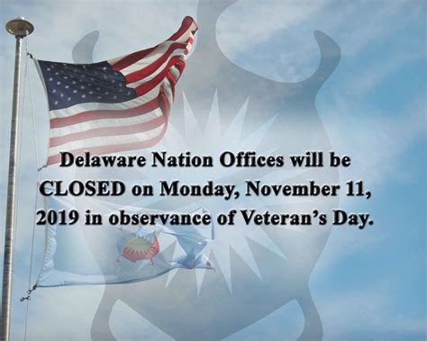 Closed for Veteran’s Day | Delaware Nation