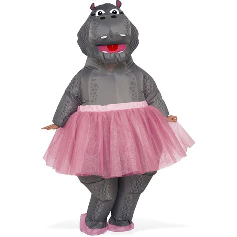 Hippo Ballerina Inflatable Adult Costume - Walmart.com