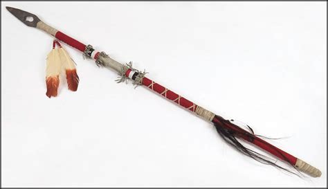 NATIVE AMERICAN CEREMONIAL SPEAR.