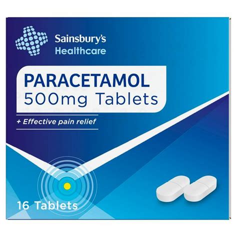 Sainsbury's Paracetamol Caplets x16 - £0.37 - Compare Prices