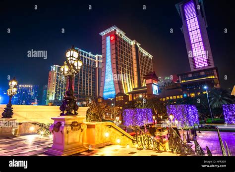 Cotai Strip Macau night Stock Photo - Alamy