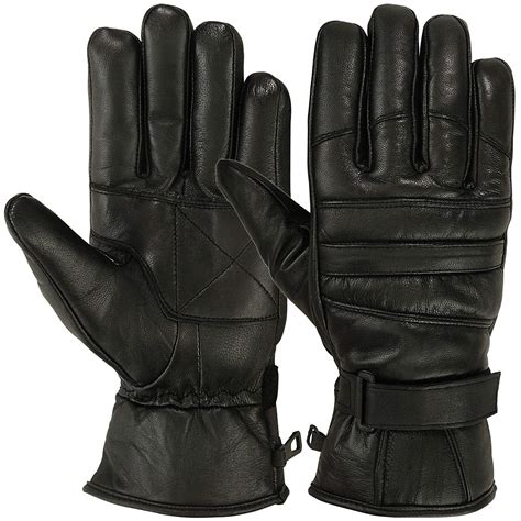 Buy G-MTIN Full Finger Leather Gloves Men Winter Cycling Riding Online ...