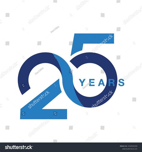 25 Years Anniversary Silver Jubilee Seamless Stock Vector (Royalty Free ...