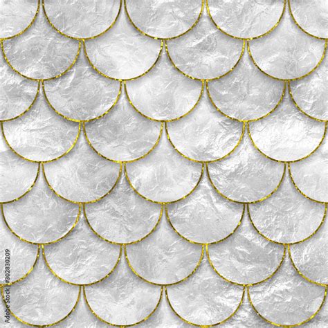 Seamless texture of fish scales, fish skin, mother of pearl texture, 3d ...