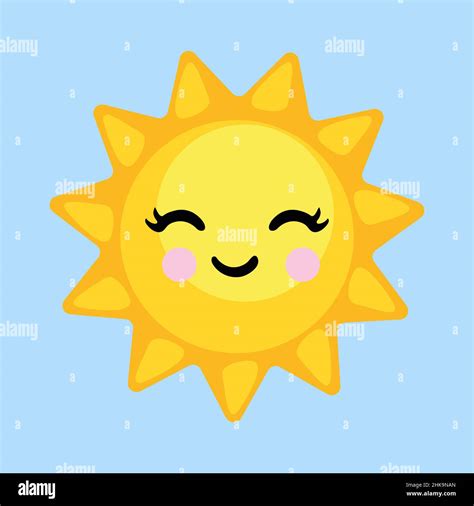 Cute sun illustration. sun clip art or image Stock Photo - Alamy