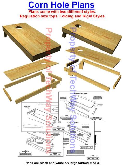 Cornhole ( Corn Hole ) Game Plans | eBay