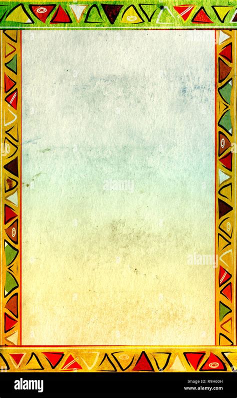 Grunge background with African traditional patterns Stock Photo - Alamy