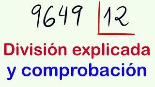 DIVISIONES RESUELTAS de 2 cifras con COMPROBANTE 9649 e... | Doovi