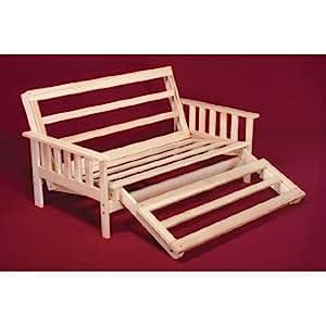 Amazon.com: Twin Size Savannah Futon Lounger Bed - Frame Only: Kitchen ...