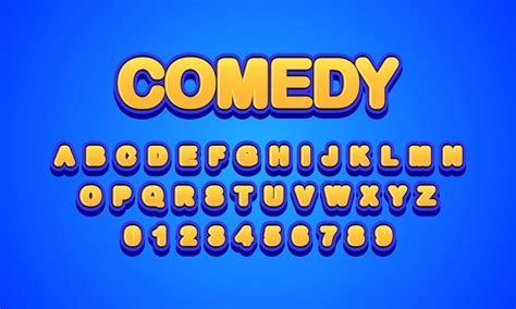 comedy font alphabet 2280924 Vector Art at Vecteezy