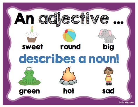 Adjectives Anchor Chart | Adjective anchor chart, Adjectives, Anchor charts