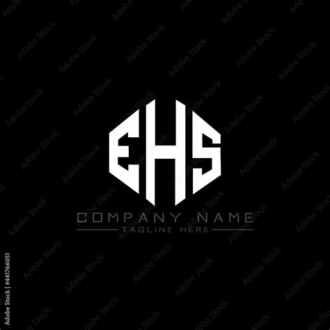 EHS letter logo design with polygon shape. EHS polygon logo monogram ...