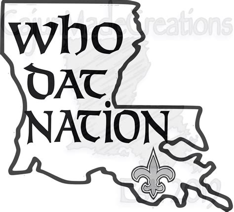 Saints Who Dat Nation SVG PNG - Etsy