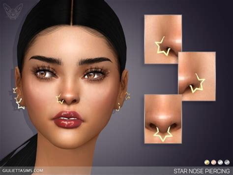 Star Nose Piercing Set at Giulietta » Sims 4 Updates