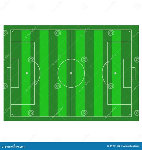 Football field stock vector. Illustration of graphic - 59271402
