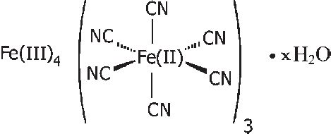 The chemical structure of Prussian blue. | Download Scientific Diagram