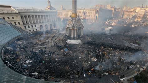 Stark before-and-after images of Kiev’s Independence Square - The Washington Post