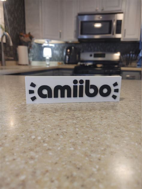 Amiibo Nintendo Style Logo Shelf / Wall Sign 3d Printed, Game Room - Etsy