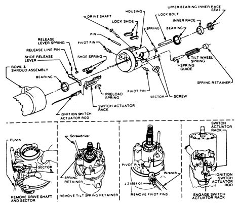 Chevy Steering Column Assembly