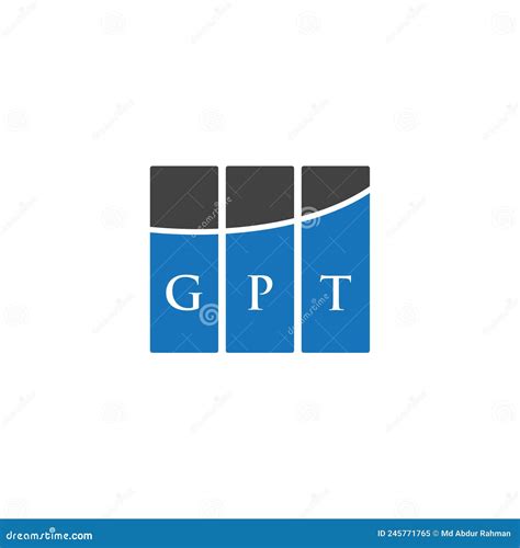 GPT Letter Logo Design on WHITE Background. GPT Creative Initials ...