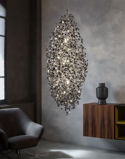 A Precious Cloud Sculpture of Light – Argent Fixtures by Terzani Lighting Italy – Large ...