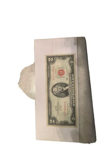 2 dollar bill red seal 1963 | #3917951556