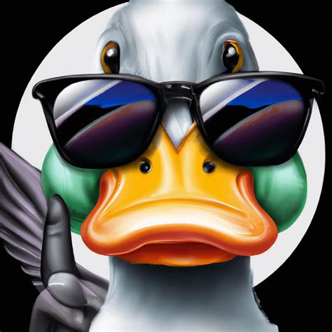 Duck in sunglasses taking a selfie : r/aiArt