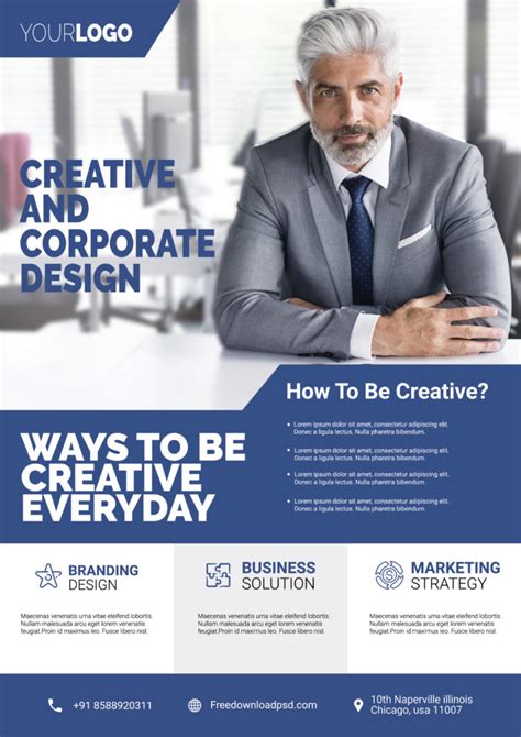 Free Corporate Flyer PSD Template - PSDFlyer