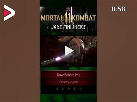 MK11 - JADE Finishers (Brutalities/Fatalities) دیدئو dideo