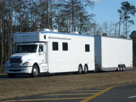 Freightliner Columbia RV / Race Car Hauler - a photo on Flickriver