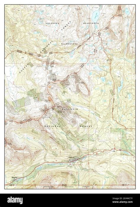 Cooke City, Montana, map 2000, 1:24000, United States of America by ...