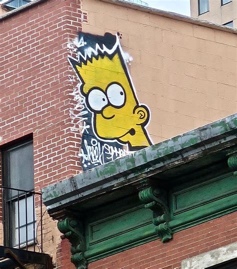 Bart Simpson, New York, NY | Graffiti art of Bart Simpson, o… | Flickr