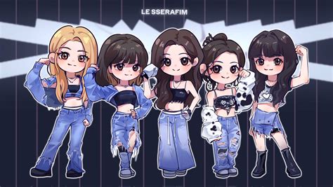 Le sserafim in 2023 | Cute art styles, Kpop fanart, Cute icons