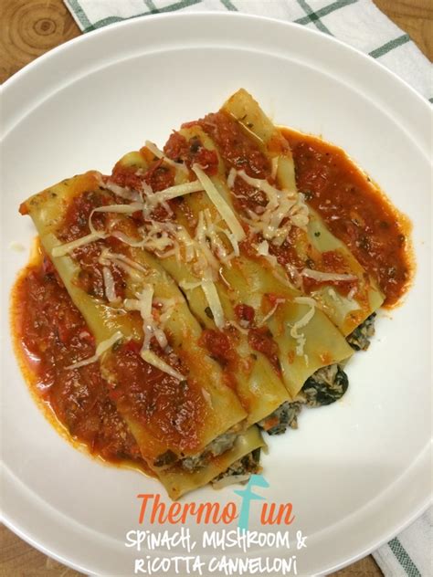 Spinach, Mushroom and Ricotta Cannelloni Recipe - Week 21, 2015 ...