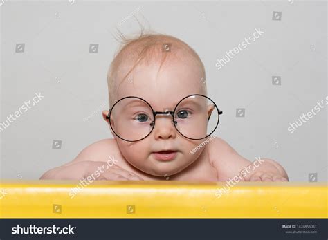 Funny Baby Big Round Glasses Table Stock Photo 1474856051 | Shutterstock