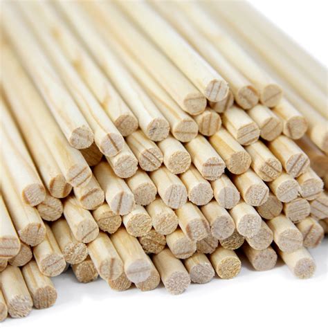 400 Pack, 1/4 x 12 Inch Round Wood Dowels, CraftySticks® - Walmart.com - Walmart.com