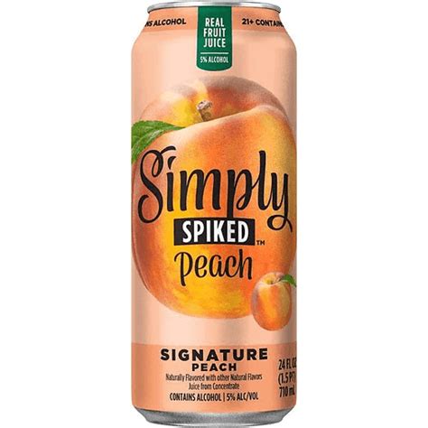 Simply Spiked Peach Hard Lemonade 24oz - Ranch Spirits