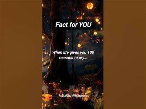 Fact for YOU | When life gives you 100 reasons to cry... #shorts # ...