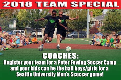 Peter Fewing Soccer Camps | Western Washington | Northwest Youth Soccer Camps