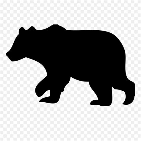 Bear Clipart Woodland Free Clip Art Silhouette Animals Winging ...