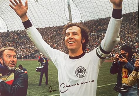 FRANZ BECKENBAUER - World Cup Germany 1974- A4 Photo Christmas Gift £49 ...