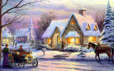 Christmas Paintings By Thomas Kinkade 4 - Preview