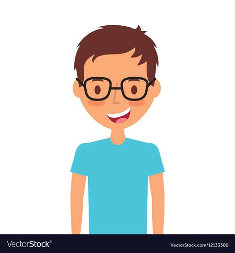 Cartoon young man icon Royalty Free Vector Image