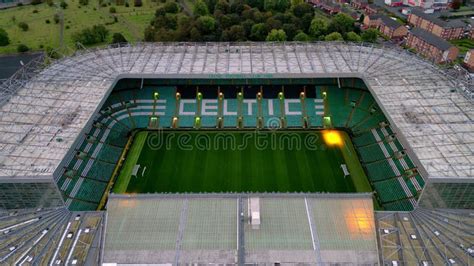 Celtic Stadium in Glasgow the Home of FC Celtic Glasgow - Aerial View ...