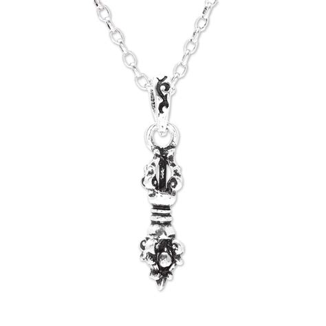 Sterling Silver Talisman Pendant Necklace from India - Powerful ...