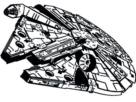 Millenium Falcon Space Ship Star Wars Vinyl Wall Art Sticker Sci Fi Decal Mural | Star wars ...