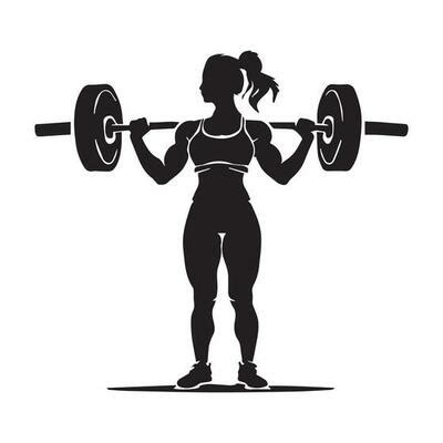 Weightlifting Clipart Black And White Heart