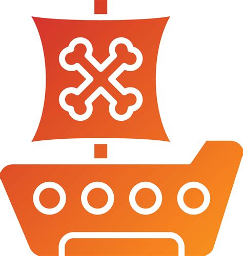 Pirate Ship Icon Style 7384542 Vector Art at Vecteezy