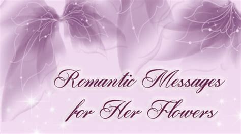 Romantic Messages for Her Flowers