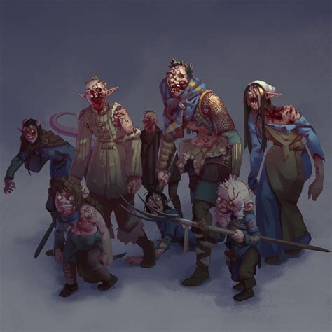 ArtStation - DnD Art - Intentful Zombie Horde